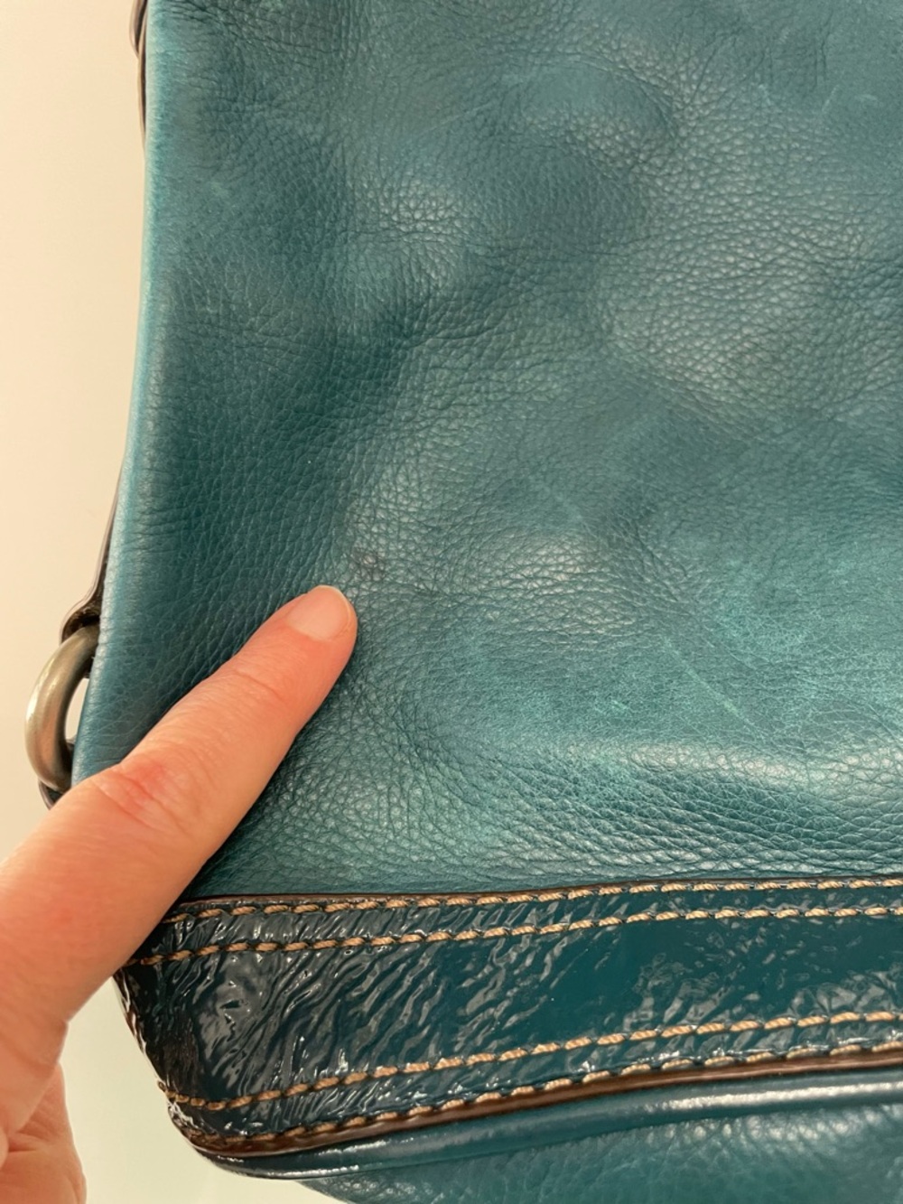 Fossil Teal Leather Maddox Hobo Shoulder Bag - Picture 12 of 12